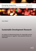 Cover: Sustainable Development Research - Europ&auml;ischer Hochschulverlag