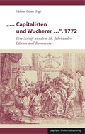 Cover: "... Capitalisten und Wucherer ...", 1772 - Leipziger Uni-Vlg