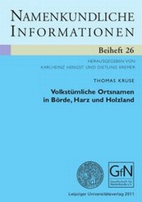 Abbildung von: Volkstümliche Ortsnamen in Börde, Harz und Holzland - Leipziger Uni-Vlg