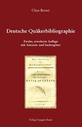 Cover: Deutsche Qu&auml;kerbibliographie - Traugott Bautz