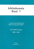 Cover: Carl Albert Lange 1892-1952 - Traugott Bautz