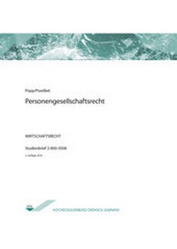 Abbildung von: Personengesellschaftsrecht - Agentur für wissenschaftliche Weiterbildung und Wissenstransfer e.V. an der Technischen Hochschule Brandenburg