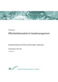 Cover: &Ouml;ffentlichkeitsarbeit im Sozialmanagement - Agentur f&uuml;r wissenschaftliche Weiterbildung und Wissenstransfer e.V. an der Technischen Hochschule Brandenburg