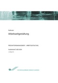 Cover: Arbeitszeitgestaltung - Agentur f&uuml;r wissenschaftliche Weiterbildung und Wissenstransfer e.V. an der Technischen Hochschule Brandenburg
