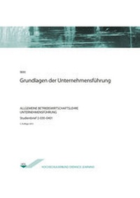 Abbildung von: Grundlagen der Unternehmensführung - Agentur für wissenschaftliche Weiterbildung und Wissenstransfer e.V. an der Technischen Hochschule Brandenburg