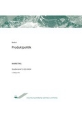Cover: Produktpolitik - Agentur f&uuml;r wissenschaftliche Weiterbildung und Wissenstransfer e.V. an der Technischen Hochschule Brandenburg