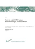 Cover: National- und Wohlfahrtsstaat: Herausforderungen und Perspektiven - Agentur f&uuml;r wissenschaftliche Weiterbildung und Wissenstransfer e.V. an der Technischen Hochschule Brandenburg