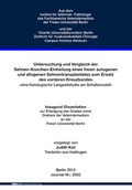 Bild: Untersuchung und Vergleich der Sehnen-Knochen-Einheilung eines freien autogenen und allogenen Sehnentransplantates zum Ersatz des vorderen Kreuzbandes - Mensch & Buch