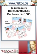 Cover: Freiarbeit - Zahlenmauern 2 - Kompetenzen entwickeln - Niekao Lernwelten