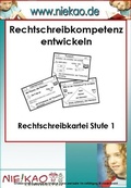 Cover: Mit Strategien Schreiben lernen - RS-Kartei 1 - Niekao Lernwelten