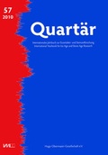 Cover: Quart&auml;r. Internationales Jahrbuch zur Eiszeitalter- und Steinzeitforschung - VML Vlg Marie Leidorf