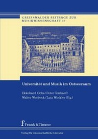 Abbildung von: Universität und Musik im Ostseeraum - Frank & Timme