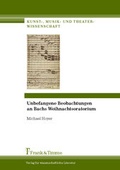Cover: Unbefangene Beobachtungen an Bachs Weihnachtsoratorium - Frank & Timme