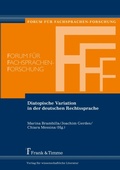 Cover: Diatopische Variation in der deutschen Rechtssprache - Frank & Timme