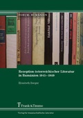 Cover: Rezeption &ouml;sterreichischer Literatur in Rum&auml;nien 1945-1989 - Frank & Timme