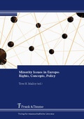 Cover: Minority Issues in Europe: Rights, Concepts, Policy - Frank & Timme