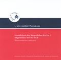 Cover: Grundlehren des B&uuml;rgerlichen Rechts I - Universit&auml;tsverlag Potsdam