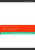 Cover: Logic and structure of the computer game - Universit&auml;tsverlag Potsdam