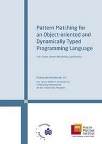 Enlarge image Cover: Pattern Matching for an object-oriented and dynamically typed programming language - Universitätsverlag Potsdam