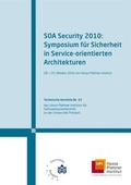 Cover: SOA Security 2010 - Universit&auml;tsverlag Potsdam