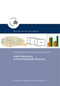 Cover: Lexical resources in psycholinguistic research - Universit&auml;tsverlag Potsdam
