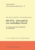 Cover: HDI 2012 - Informatik f&uuml;r eine nachhaltige Zukunft - Universit&auml;tsverlag Potsdam