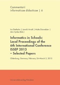 Cover: Informatics in schools - Universit&auml;tsverlag Potsdam