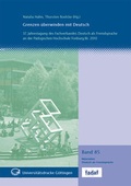 Cover: Grenzen &uuml;berwinden mit Deutsch - Universit&auml;tsverlag G&ouml;ttingen