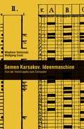 Cover: Semen Karsakov. Ideenmaschine - Kulturverlag Kadmos Berlin