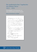 Cover: Die mathematischen Tageb&uuml;cher von Helmut Hasse 1923-1935 - Universit&auml;tsverlag G&ouml;ttingen