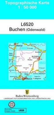 Abbildung von: L6520 Buchen (Odenwald) - Landesamt für Geoinformation und Landentwicklung Baden-Württemberg (LGL)