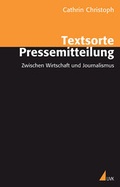 Cover: Textsorte Pressemitteilung - UVK