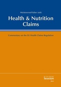 Cover: Health & Nutrition Claims - Lexxion Verlagsgesellschaft