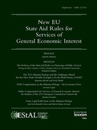Abbildung von: New EU State Aid Rules for Services of General Economic Interest - Lexxion Verlagsgesellschaft