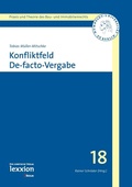 Cover: Konfliktfeld De-facto-Vergabe - Lexxion Verlagsgesellschaft