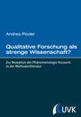 Cover: Qualitative Forschung als strenge Wissenschaft? - UVK