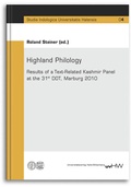 Cover: Highland Philology - Universit&auml;tsverlag Halle-Wittenberg