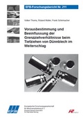 Cover: Vorausbestimmung und Beeinflussung der Grenzziehverh&auml;ltnisse beim Tiefziehen von D&uuml;nnblech im Weiterschlag - Europ&auml;ische Forschungsgesellschaft f&uuml;r Blechverarbeitung e.V. (EFB)