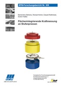 Cover: Fl&auml;chenintegrierende Kraftmessung an Stufenpressen - Europ&auml;ische Forschungsgesellschaft f&uuml;r Blechverarbeitung e.V. (EFB)