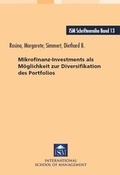 Cover: Mikrofinanz-Investments als M&ouml;glichkeit zur Diversifikation des Portfolios - Monsenstein und Vannerdat
