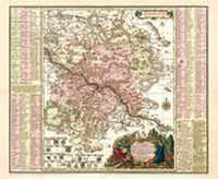 Abbildung von: Historische Karte: Dresden mit Umgebung, um 1757 - Verlag Rockstuhl