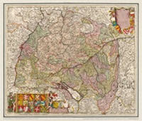 Abbildung von: Historische Karte: Baden-Württemberg 1689 - Verlag Rockstuhl