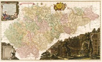 Abbildung von: Historische Karte: Erzgebirgischer Kreis - Carte von Ertzgebürgischen Creysse in Churfurstenthum Sachssen mit allen derinnen befindlichen Aembtern und Herrschafften 1760 (Plano) - Verlag Rockstuhl