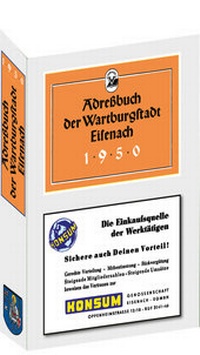 Abbildung von: Adreßbuch der Stadt EISENACH 1950 - Verlag Rockstuhl