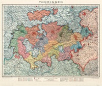 Abbildung von: Historische Karte: LAND THÜRINGEN 1920 - Verlag Rockstuhl