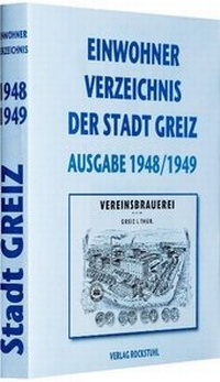 Abbildung von: Einwohnerbuch der Stadt Greiz 1948/49 - Verlag Rockstuhl
