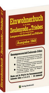 Abbildung von: Adressbuch - Einwohnerbuch für die Städte Zeulenroda und Triebes 1948 - Verlag Rockstuhl