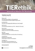 Cover: TIERethik 01/2013 - Monsenstein und Vannerdat