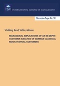 Cover: Managerial implications of an in-depth customer analysis of German classical music festival customers - Monsenstein und Vannerdat