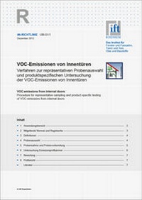 Abbildung von: ift-Richtlinie UM-01/1 VOC-Emissionen von Innentüren - ift Rosenheim
